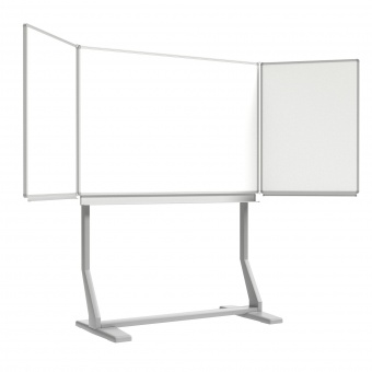 Klapp-Tafel freistehend, Mittelfläche 150x100 cm, Stahl weiß, Klapp-Tafel freistehend, Mittelfläche 150x100 cm, Stahl weiß,
